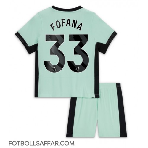 Chelsea Wesley Fofana #33 Tredje Dräkt Barn 2023-24 Kortärmad (+ Korta byxor)